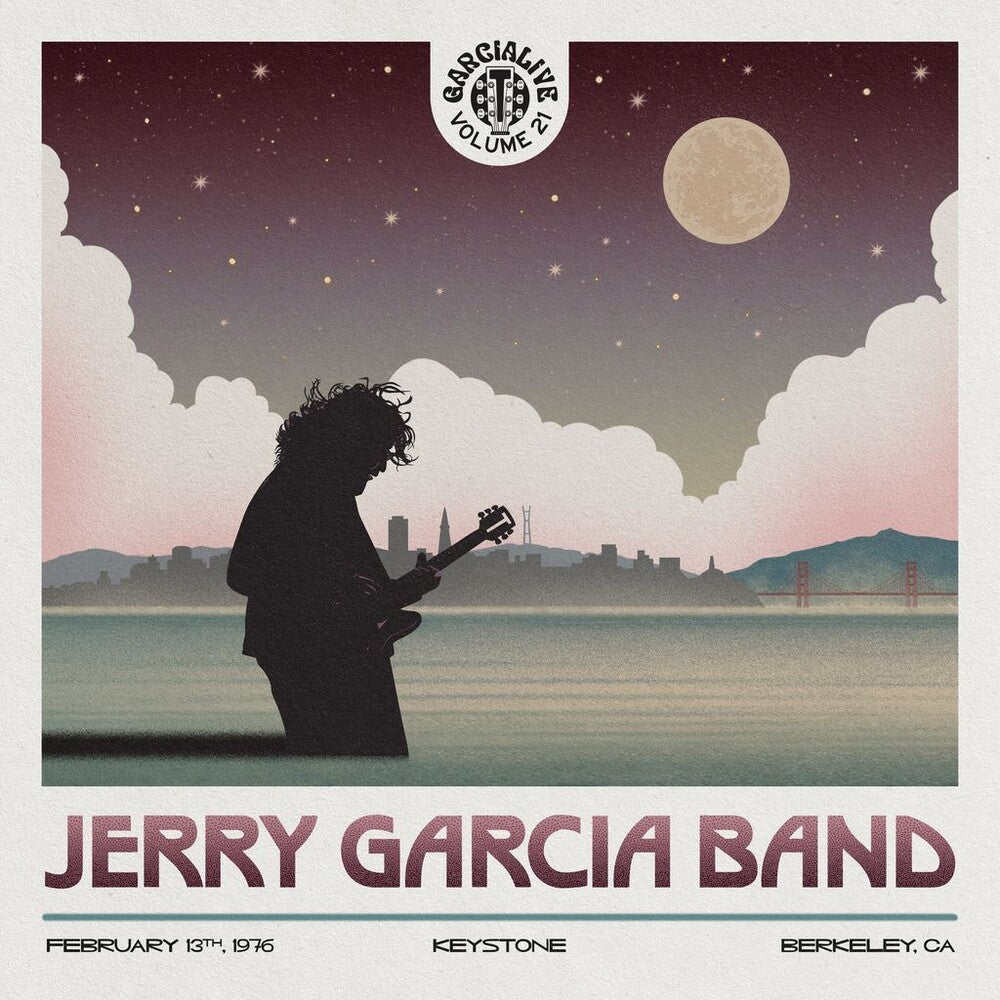the album cover for Jerry Garcia - Garcialive Vol. 21: February 13th, 1976 - Keystone