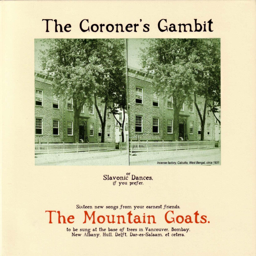 the album cover for The Mountain Goats - Coroner's Gambit [Reissue]