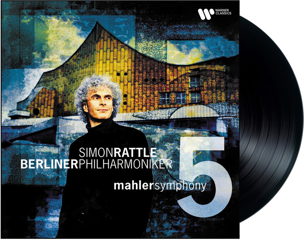 the album cover for Simon Rattle  / Berliner Philharmoniker - Mahler Symphony No.5