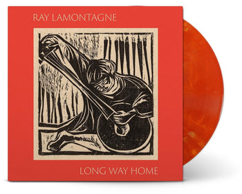 the album cover for Ray LaMontagne - Long Way Home [Indie-Exclusive Eruption LP]