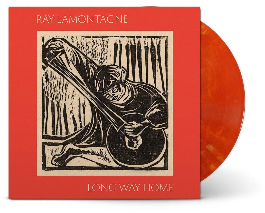 the album cover for Ray LaMontagne - Long Way Home [Indie-Exclusive Eruption LP]