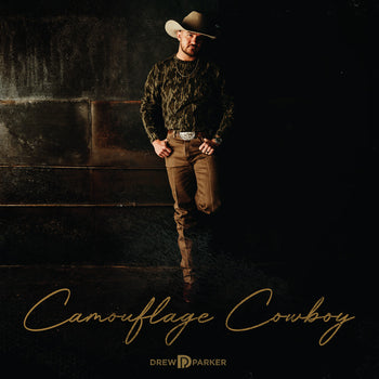 the album cover for Drew Parker - Camouflage Cowboy (Mod)