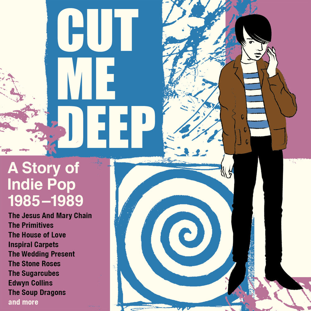 the album cover for Cut Me Deep: A Story Of Indie Pop 1985-1989 / Var - Cut Me Deep: A Story Of Indie Pop 1985-1989 / Var