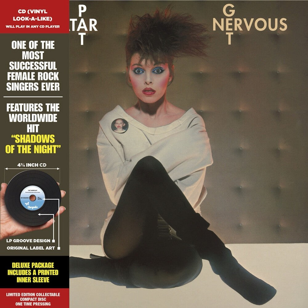 the album cover for Pat Benatar - Get Nervous (Clcb) [Deluxe] [Limited Edition] (Mlps) [Remastered]