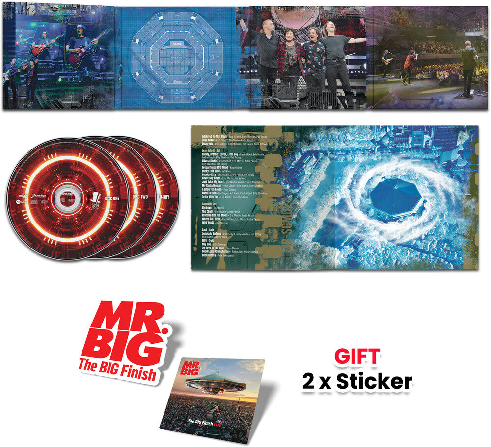 the album cover for Mr. Big - Big Finish Live (Bodc) [Digipak]