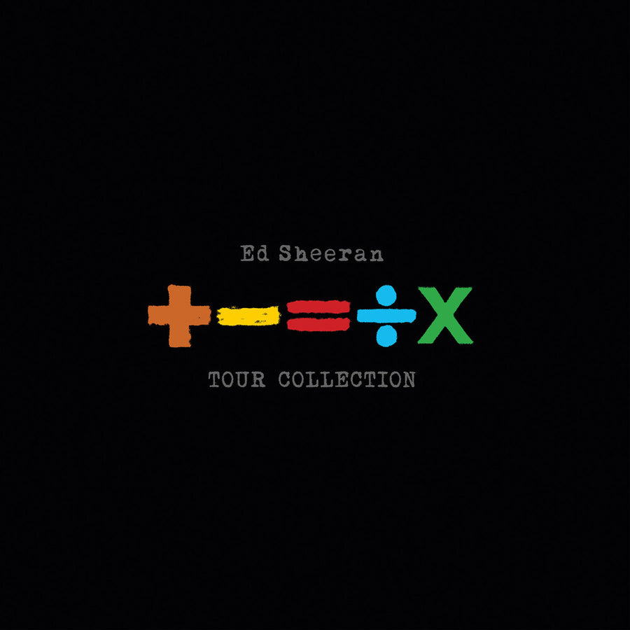 the album cover for Ed Sheeran - +-=%X (Tour Collection) (Blue) [Colored Vinyl]