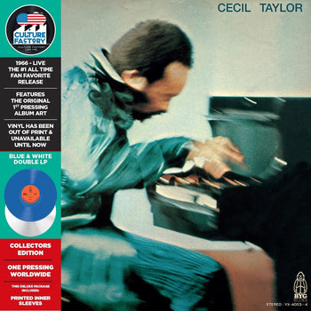 the album cover for Cecil Taylor - Student Studies - Blue & White (Blue) [Colored Vinyl] [Limited Edition]
