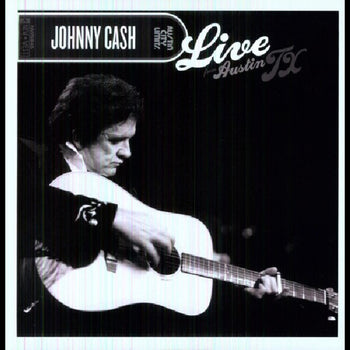 the album cover for Johnny Cash - Live From Austin, Tx (Colc) (Red) (Stic) (Aniv)