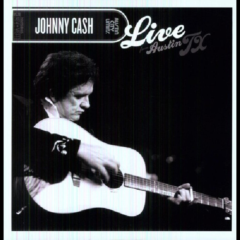 the album cover for Johnny Cash - Live From Austin, Tx (Colc) (Red) (Stic) (Aniv)