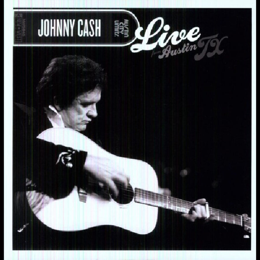 the album cover for Johnny Cash - Live From Austin, Tx (Colc) (Red) (Stic) (Aniv)