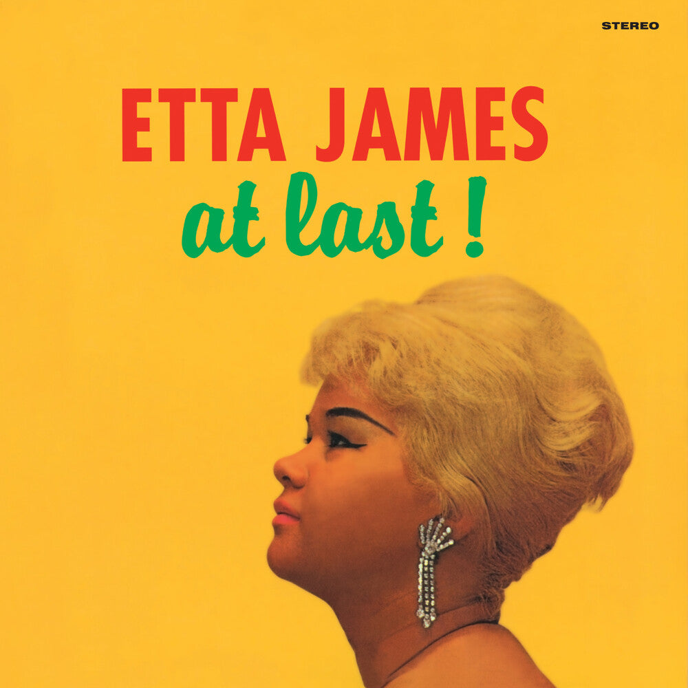 the album cover for Etta James - At Last - Limited 180-Gram Clear Vinyl with Bonus Tracks