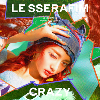 the album cover for LE SSERAFIM - Crazy - Huh Yunjin Version (Jpn)
