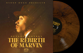 the album cover for October London - Rebirth Of Marvin - Limited Edition (Brwn) [Colored Vinyl]