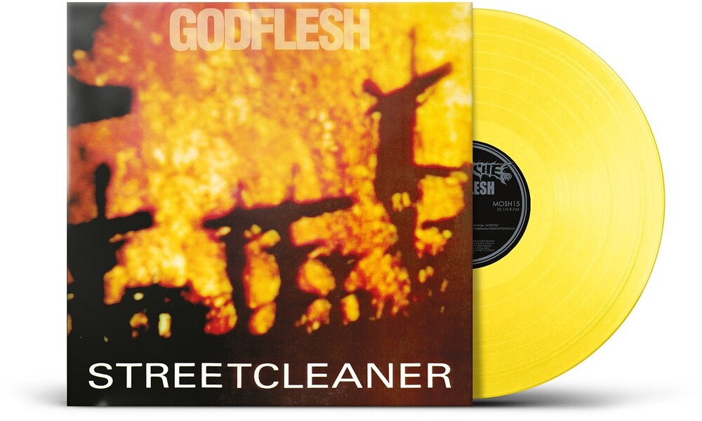 the album cover for Godflesh - Streetcleaner (35th Anniversary Edition) [Indie Exclusive Yellow LP]