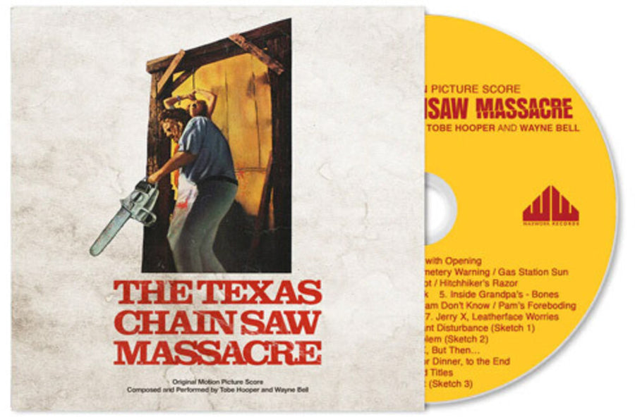 the album cover for Tobe Hooper  / Bell,Wayne - Texas Chainsaw Massacre 1974 - O.S.T.