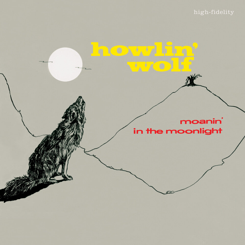 the album cover for Howlin Wolf - Moanin In The Moonlight (Bonus Tracks) [Clear Vinyl]