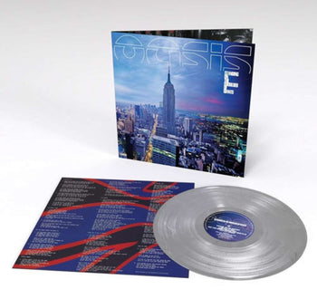 the album cover for Oasis - Standing On The Shoulder Of Giants [Silver 25th Anniversary Coloured Vinyl]