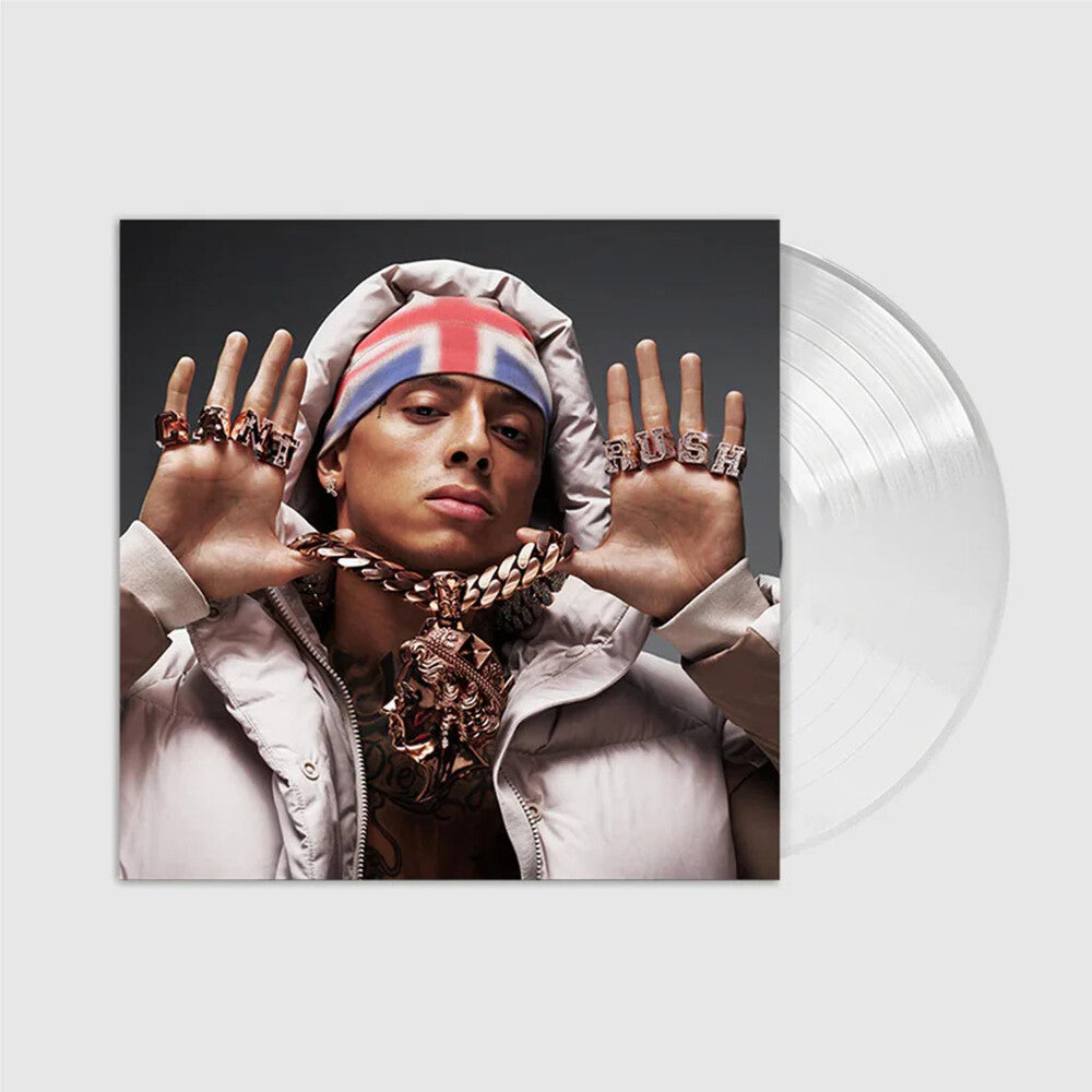 the album cover for Central Cee - Can't Rush Greatness - Crystal Clear Vinyl
