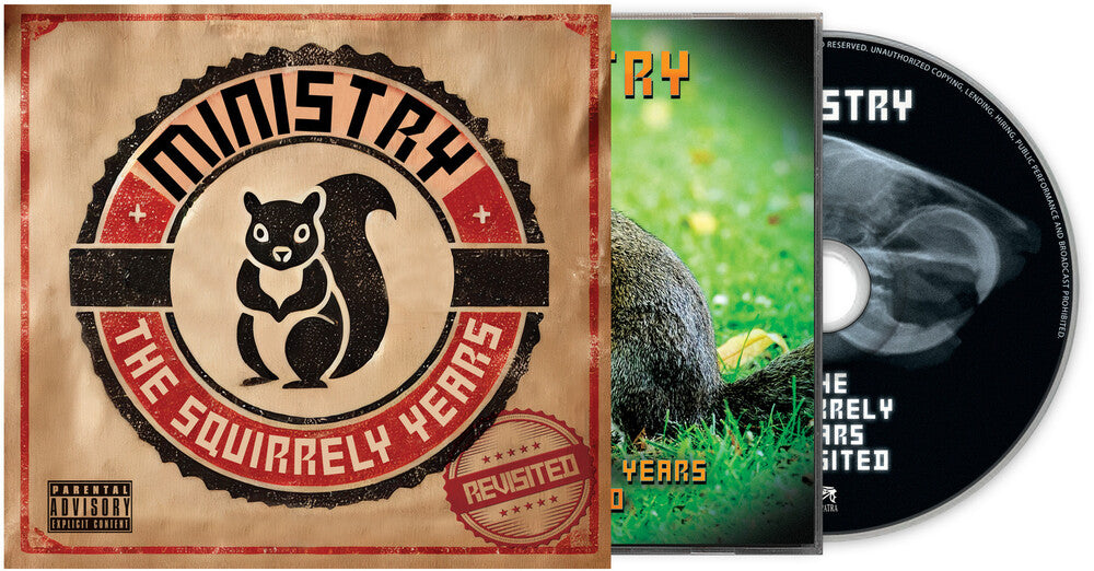 the album cover for Ministry - The Squirrely Years Revisited [Compact disc]