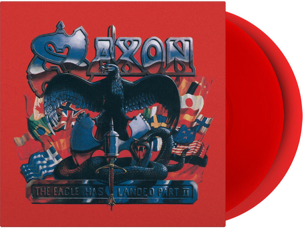 the album cover for Saxon - Eagle Has Landed Part Ii [Colored Vinyl] [Limited Edition] [180 Gram] (Red)