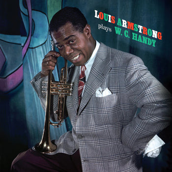 the album cover for Louis Armstrong - Plays W. C. Handy (Blue) [Colored Vinyl] [Limited Edition] [180 Gram] (Spa)