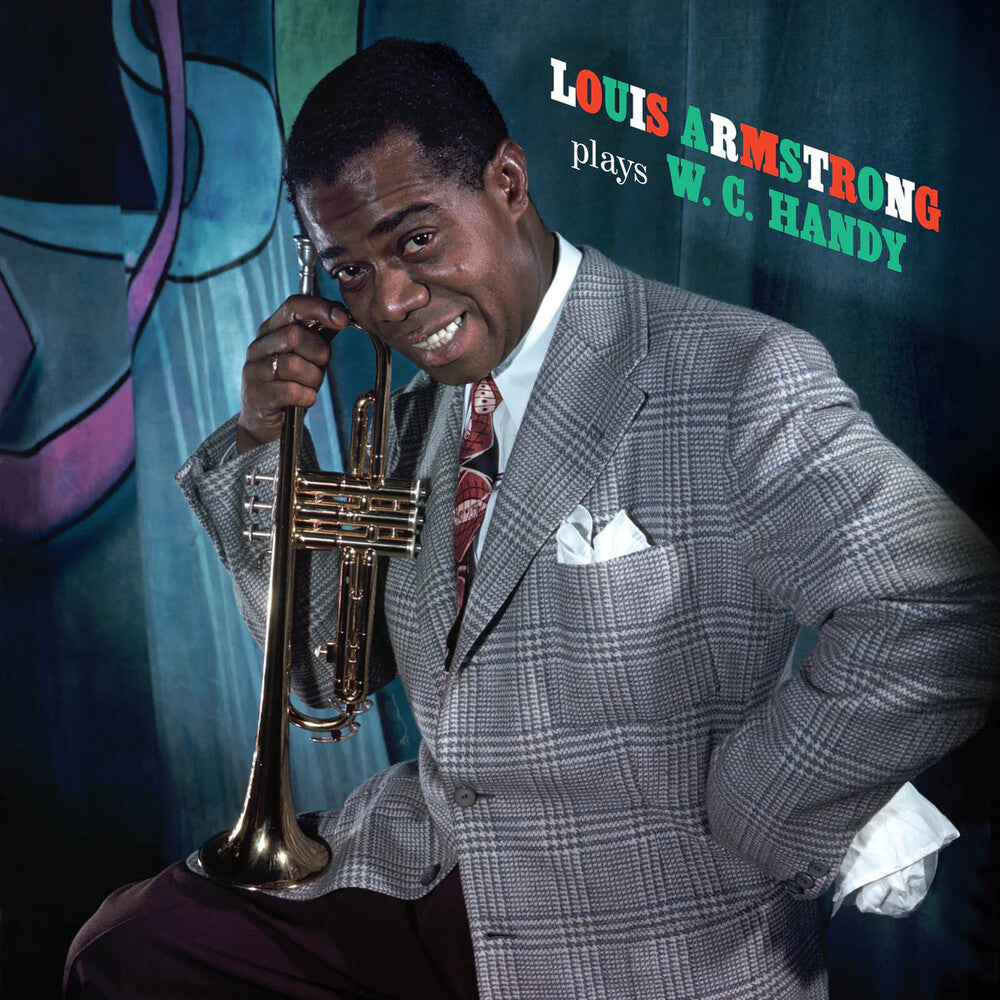 the album cover for Louis Armstrong - Plays W. C. Handy (Blue) [Colored Vinyl] [Limited Edition] [180 Gram] (Spa)