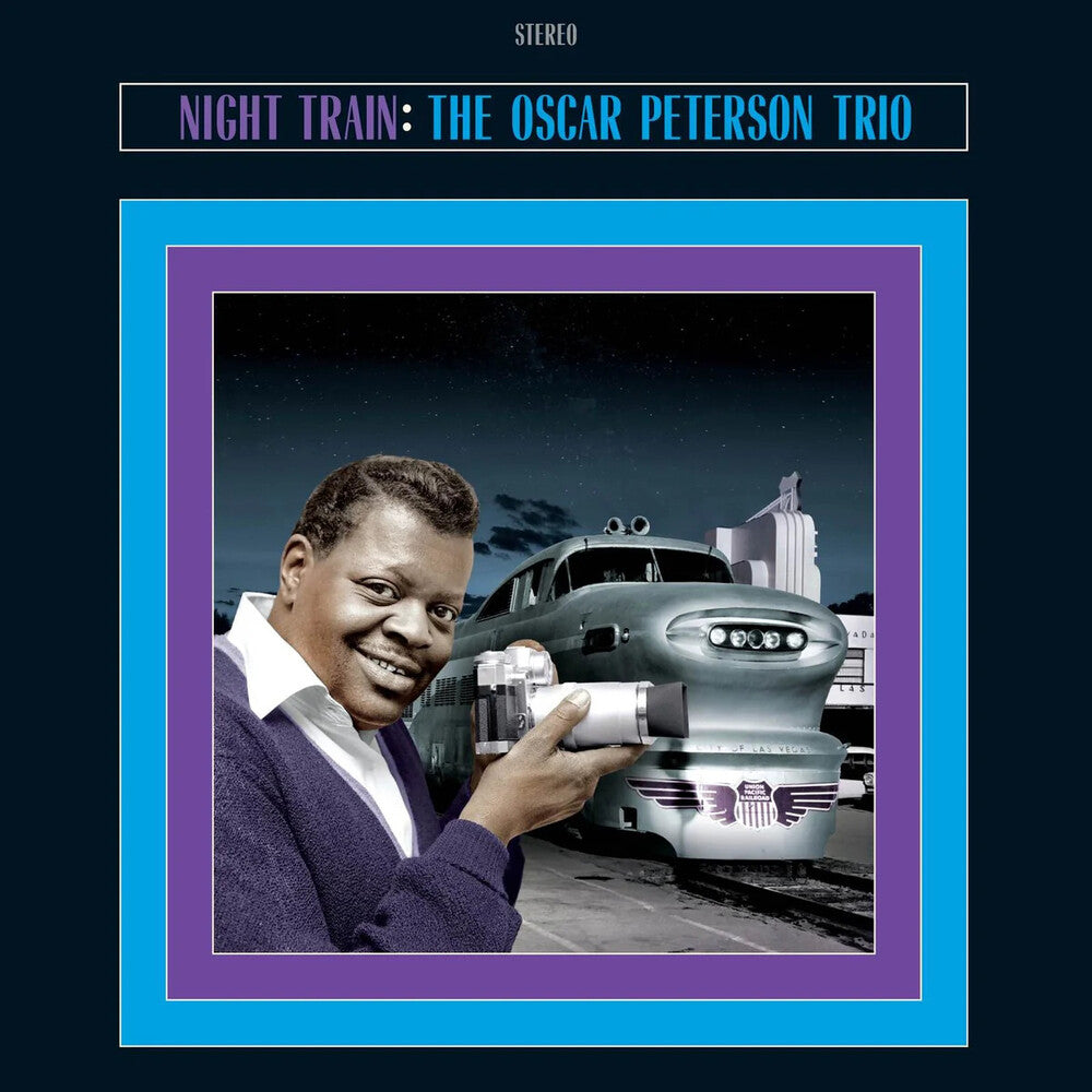 the album cover for Oscar Peterson - Night Train (Blue) (Bonus Tracks) [Colored Vinyl] [Limited Edition]