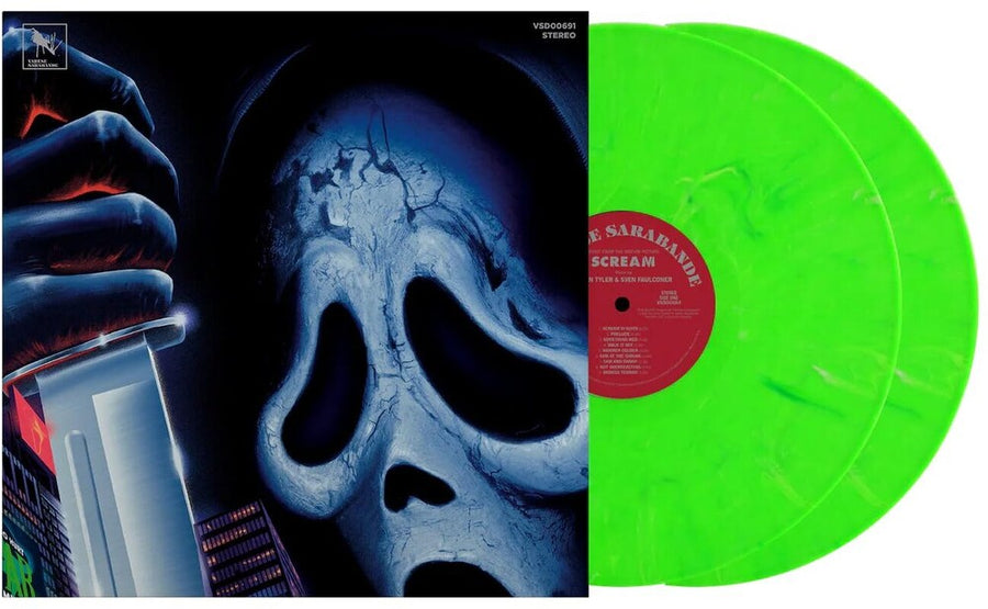 the album cover for Brian Tyler  / Faulconer,Sven (Colv) (Grn) (Ltd) - Scream Vi - O.S.T. [Colored Vinyl] (Grn) [Limited Edition]