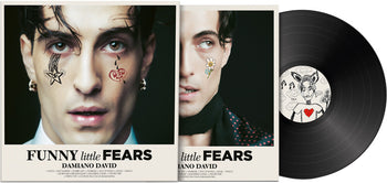 the album cover for Damiano David - Funny Little Fears