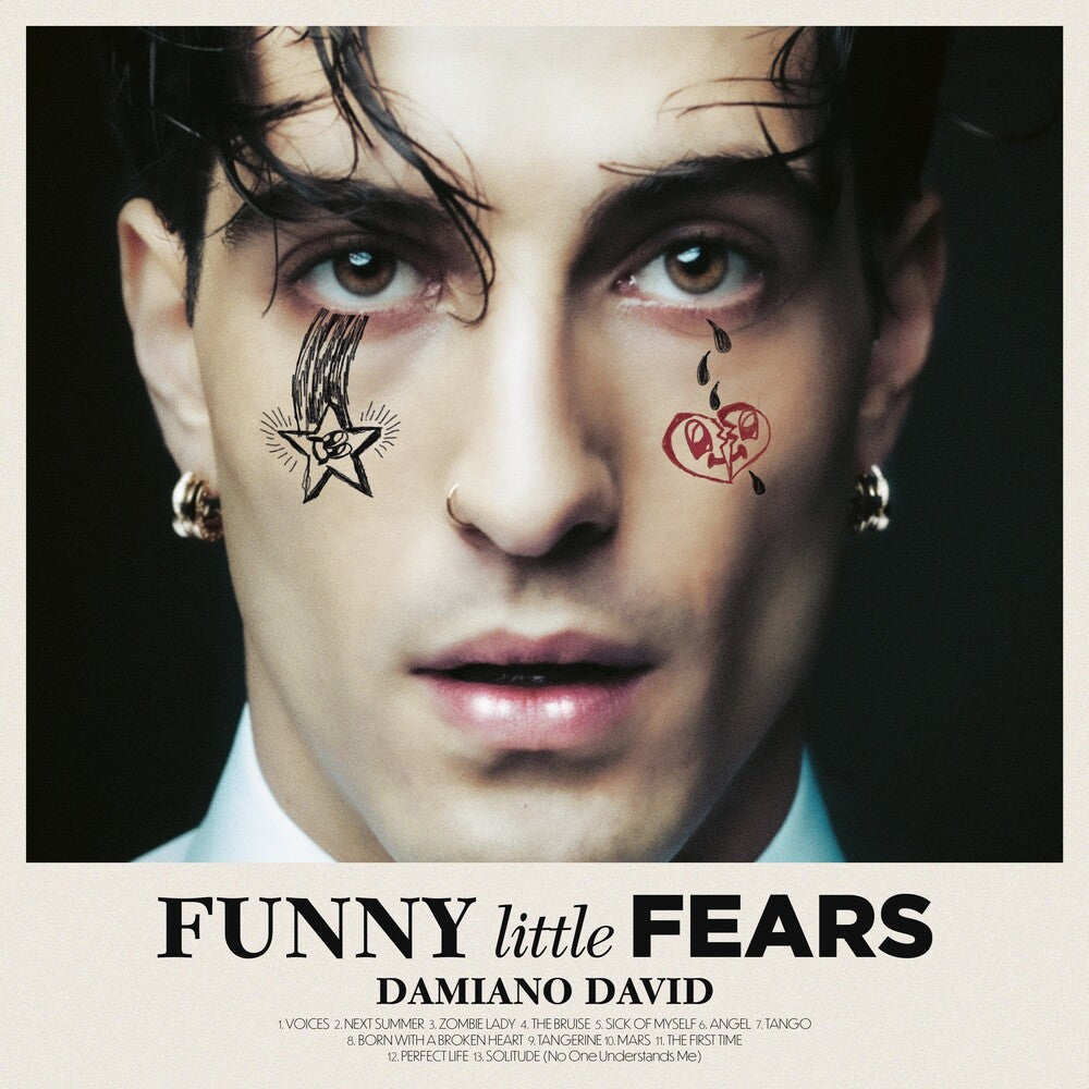the album cover for Damiano David - Funny Little Fears