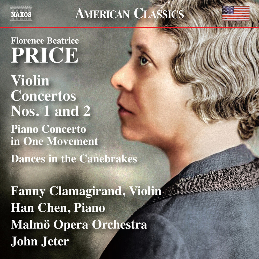 the album cover for Fanny Clamagirand - Price: Violin Cons Nos. 1 & 2 Pno Concerto In One
