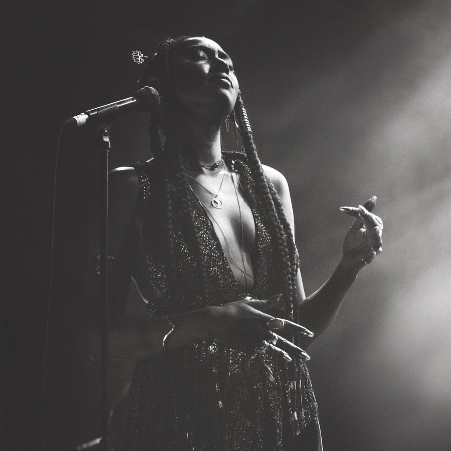 the album cover for Dominique Fils-Aimé - Live At The Montreal International Jazz Festival