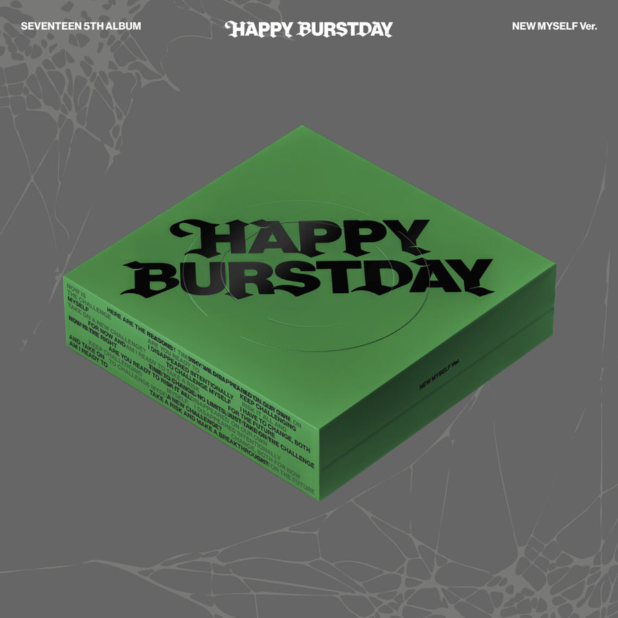 the album cover for SEVENTEEN - Seventeen 5th Album 'happy Burstday' (W/Book)