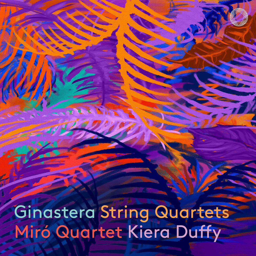 the album cover for Miro Quartet / Kiera Duffy - Ginastera: String Quartets