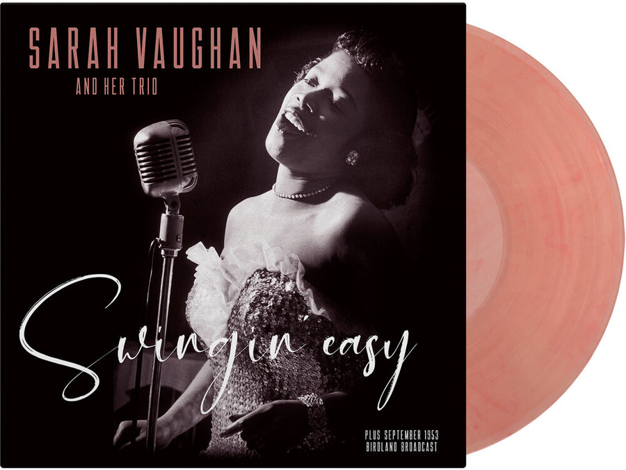 the album cover for Sarah Vaughan - Swingin Easy / Birdland [Clear Vinyl] [Limited Edition] [180 Gram] (Red)