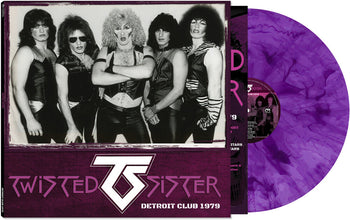 the album cover for Twisted Sister - Detroit Club 1979 [Purple Marble LP]