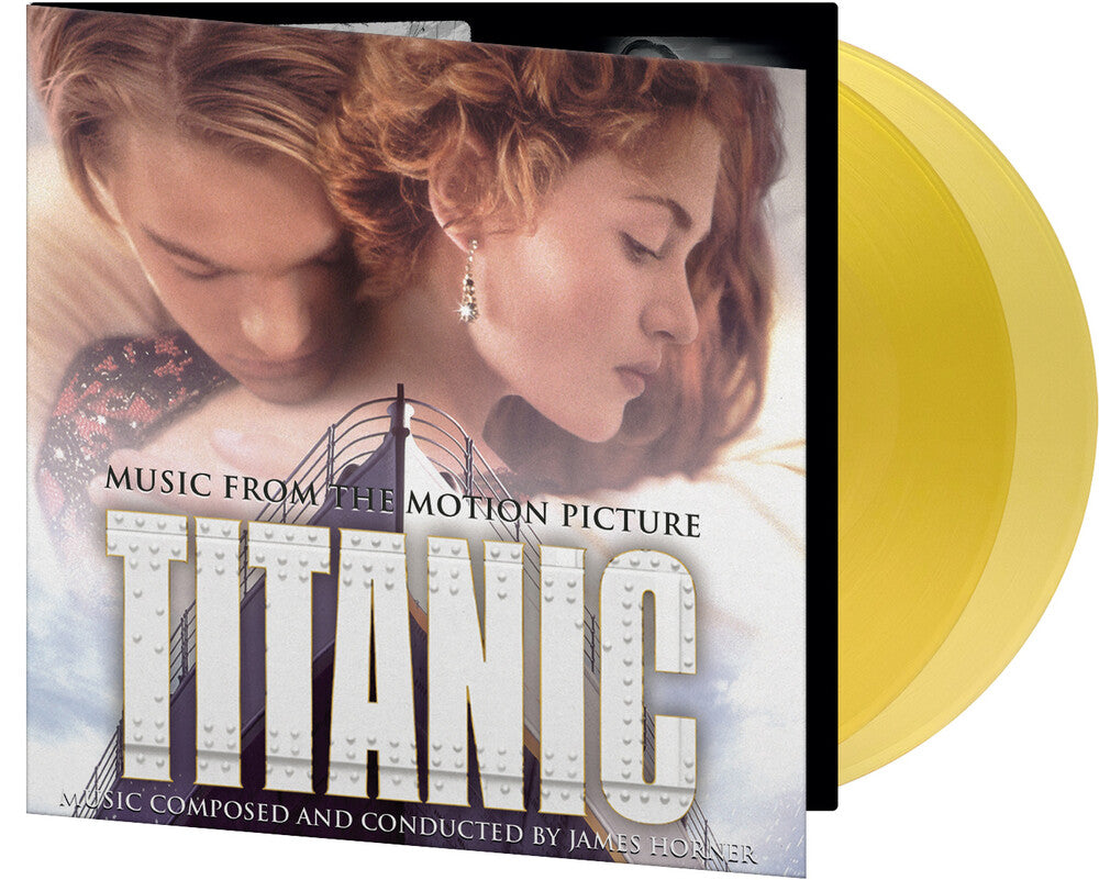 the album cover for James Horner  (Colv) (Ltd) (Ogv) (Post) (Ylw) - Titanic - O.S.T. [Colored Vinyl] [Limited Edition] [180 Gram] (Post) (Ylw)
