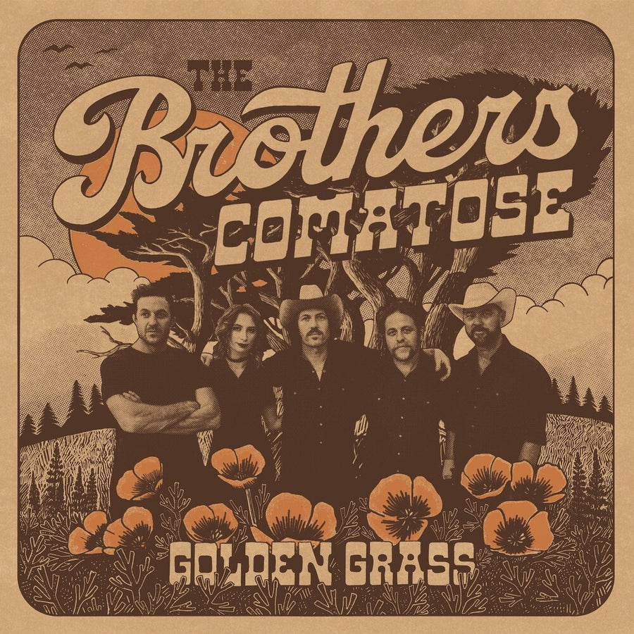 the album cover for Brothers Comatose - Golden Grass