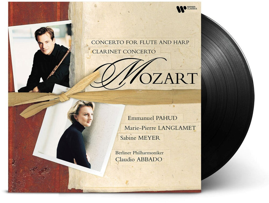 the album cover for Sabine Meyer - Mozart: Con For Fl & Harp Clarinet Con