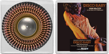 the album cover for Van McCoy - Disco Baby (50th Anniversary) [Limited Edition Zoetrope]