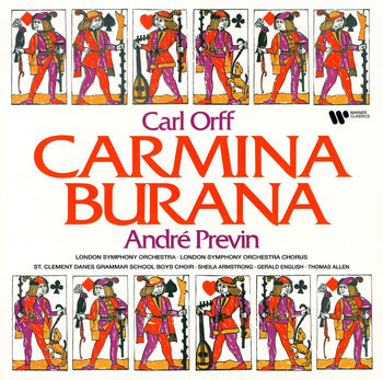 the album cover for Andre Previn  / Lso - Orff: Carmina Burana