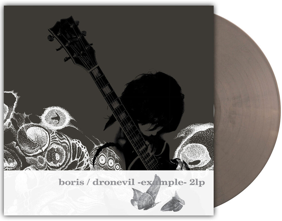 the album cover for Boris - Dronevil -Example- (20th Anniversary Reissue) [Gun Metal Grey Marble]