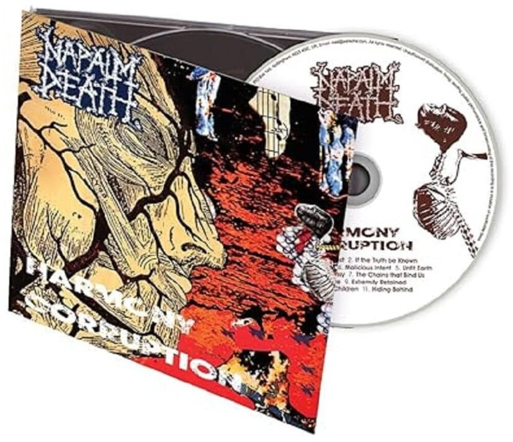 the album cover for Napalm Death - Harmony Corruption