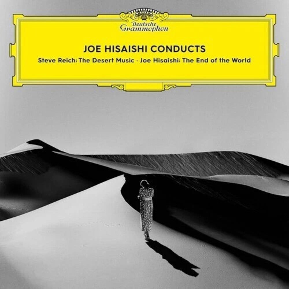 the album cover for Joe Hisaishi - Conducts (Reich: Desert Music / Hisaishi: End Of)