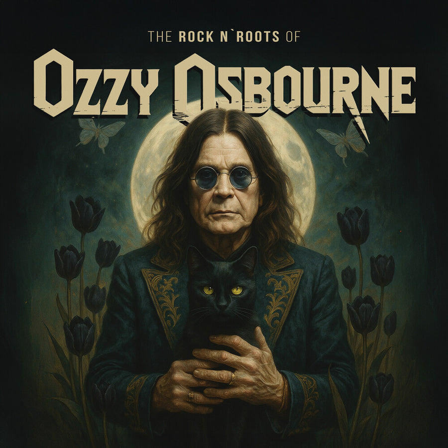 the album cover for Ozzy Osbourne - Rock N' Roots Of