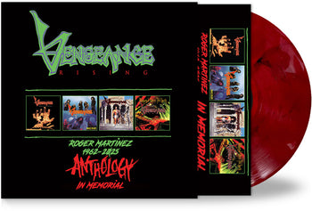 the album cover for Vengeance Rising - Anthology - Blood Red/Black (Blk) [Colored Vinyl] [Limited Edition]