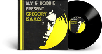the album cover for Sly & Robbie - Present Gregory Isaacs
