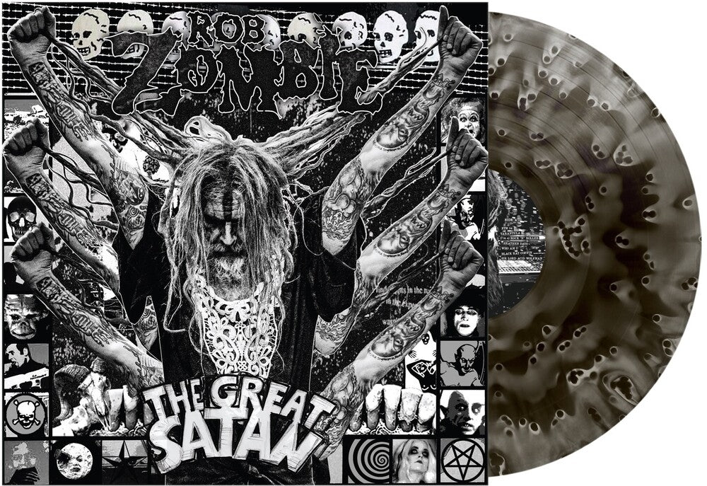 the album cover for Rob Zombie - The Great Satan [Ghostly Black]
