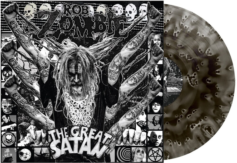 the album cover for Rob Zombie - The Great Satan [Ghostly Black]