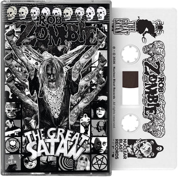 the album cover for Rob Zombie - The Great Satan [White Cassette]